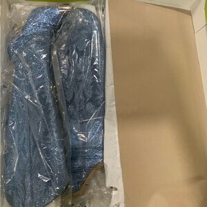 Gianni Bini blue over the knee embellished boots size 8